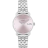 Coach Elliot Women's 2H Quartz Watch - Stainless Steel Bracelet - Water Resistant up to 3ATM/30 Meters - Premium Fashion - Classic, Minimalist Design for Everyday Wear - Gift for Her - 28mm