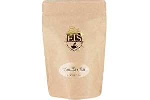 English Tea Store Vanilla Chai Tea Loose Leaf - 4oz | Spiced Black Tea with Cardamom Cinnamon Ginger Cloves | Creamy Vanilla Twist for Cozy Hot Tea | Indian Inspired Masala Tea Experience