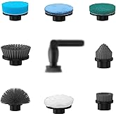 Leebein YMG-818/820 Electric Spin Scrubber Replacement Brush Heads, 8pcs Extra Brush Accessories Kit for YMG-818/820 Cordless
