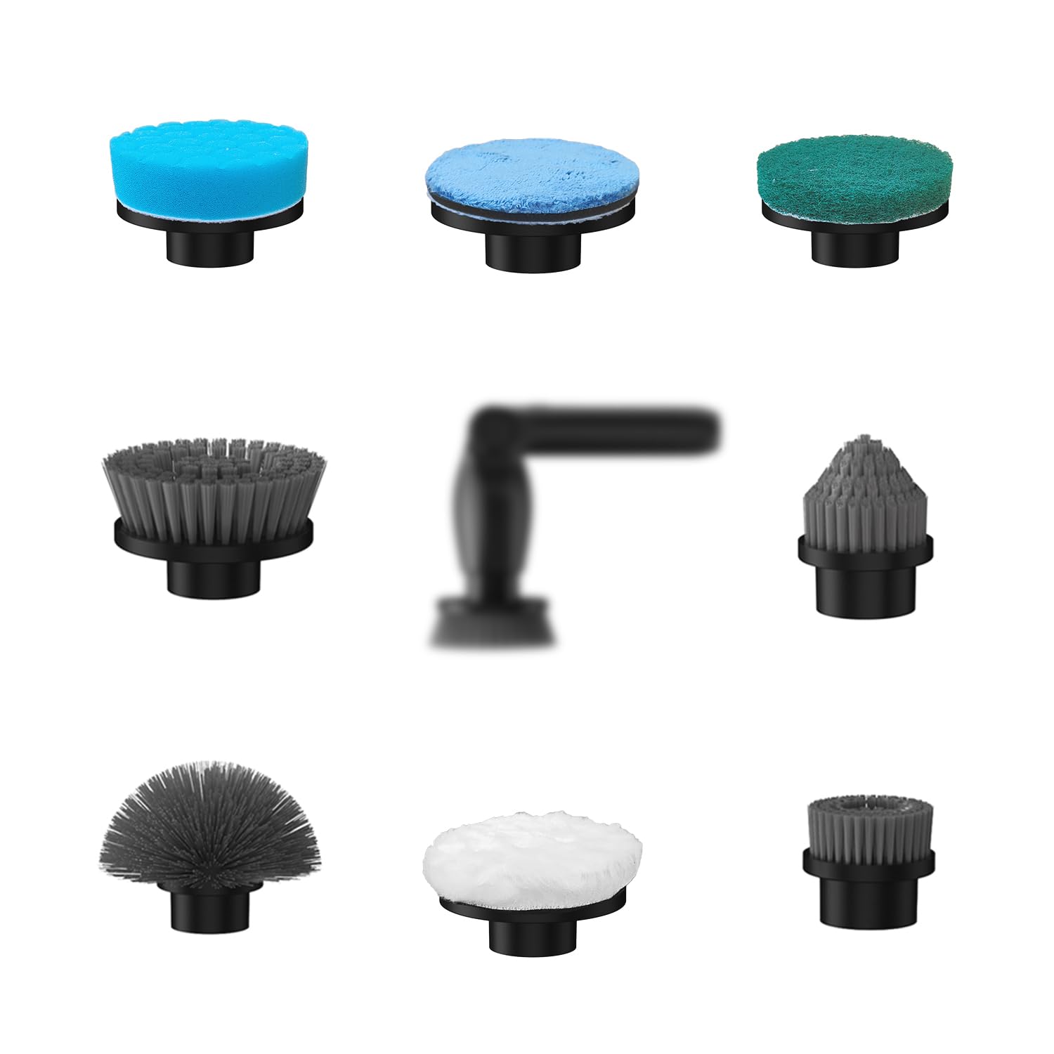 Leebein Electric Spin Scrubber Replacement Brush Heads YMG-820/825, 8pcs Extra Brush - Scrubber Not Included