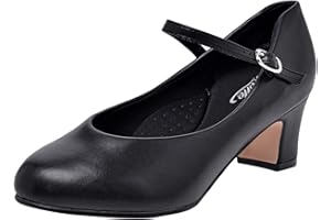 Stelle Character Shoes for Women Dance Shoes 1.5"/2" Ankle Strap Dancing Heels for Ballroom Salsa Tango Flamenco Latin