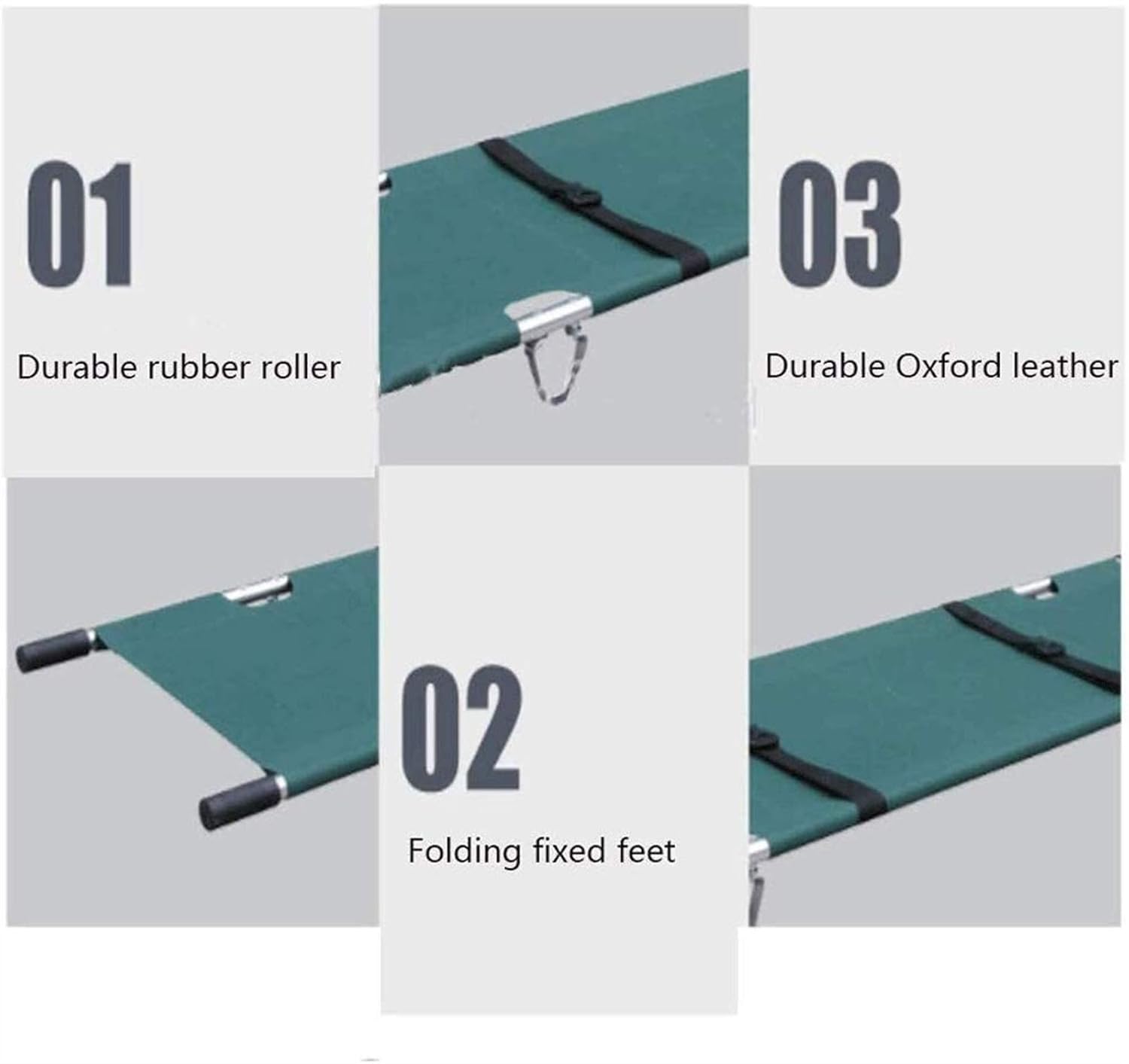 HMMN Transport Unit Medical Emergency Stretcher Patient Mover Soft Stretcher Emergency Rescue Folding Stretcher, Aluminum Alloy Portable: Home & Kitchen