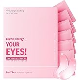 ZealSea Under Eye Patches for Puffy Eyes and Dark Circles, Collagen Under Eye Mask for Dark Circles and Puffiness, Travel Essentials, Eye Gel Pads for Spa Party, Self Care Gifts for Women, 20 Pairs