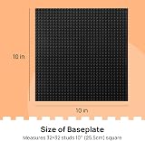Lekebaby 4 Pack Classic Base Plates 25.5 x 25.5 cm Black Compatible view 5