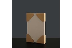 Wooqu Book Board, 10 Pcs, 80PT(.086"), 5.5x8.5", Binders Board for Book Binding, Book Cover, Gray/Tan