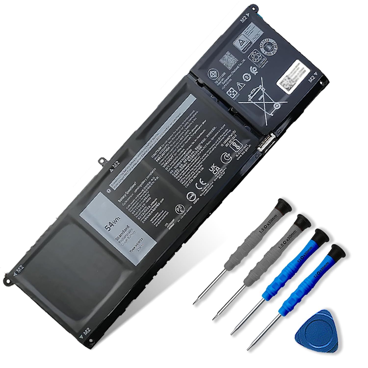 Photo 1 of Dentsing 54Wh V6W33 Battery Compatible with Dell 15 3511 3520 3515 3510 5510 5515 5518 5310 5635 5625 5630 Latitude 3320 3330 3420 3520 Vostro 3515 3525 Series 15V 4-Cell