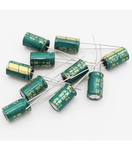 Set of 6 Nichicon 105°C Electrolytic Capacitor 1000uF 25V (1000
