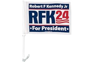 PRO-TUFF DECALS RFK jr for president Car Flag Robert F Kennedy Jr For President Flag with Holder