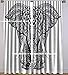 Elephant Mandala Indian Curtain Hippie Wall Hanging Door Window Large Curtains 2 PC Style Traditional Hippie by Handicraftspalace