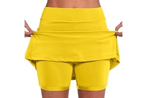 Qxutpo Skorts for Women Plus Size Dressy Casual Athletic Golf Tennis Short Skirts Tummy Control 2025 Summer Skort with Pocket