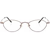 Hit Notion Optical Eyewear - Oval Shape, Metal Full Rim Frame - for Women or Men Prescription Eyeglasses RX