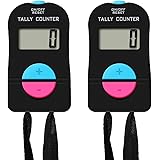 Pgzsy 2 Pack Electronic Clicker Counter/Digital Tally Counter with Lanyard. for Golf Sports/Baseball Fields