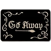 GAGEC Halloween Door Mat Outdoor Rug Go Away Doormat Happy Halloween Rugs Farmhouse Decor Home Kitchen Floor Front Door Mats 17 x 27 Inch