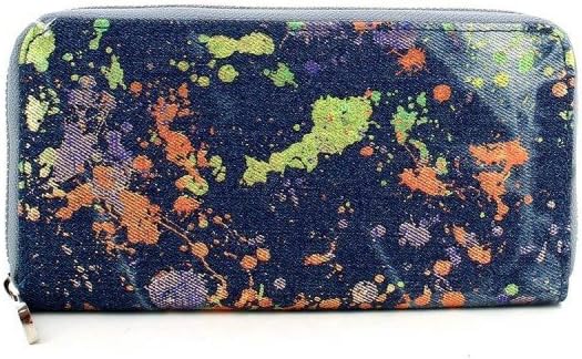 By Swan Printed Jeans Wallet – Pearline paint