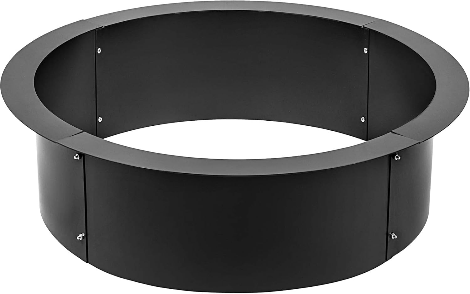 Amazon Com Vbenlem Fire Pit Ring 45 Inch Outsidex 39 Inch Inside 3 0mm Thick Heavy Duty Solid Steel Fire Pit Liner Diy Campfire Ring Above Or In Ground For Outdoor Garden Outdoor