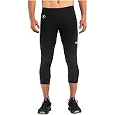 Kapow Meggings Men's Performance 3/4 Leggings Sports Compression with Pockets