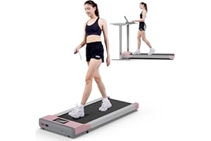 2024 Newest MJWW Walking Pad Treadmill with 300 Lb Capacity, Mini Under Desk Treadmill for Home&Office, 2.5HP Walking Treadmill with Smart APP, Remote Control LED Display