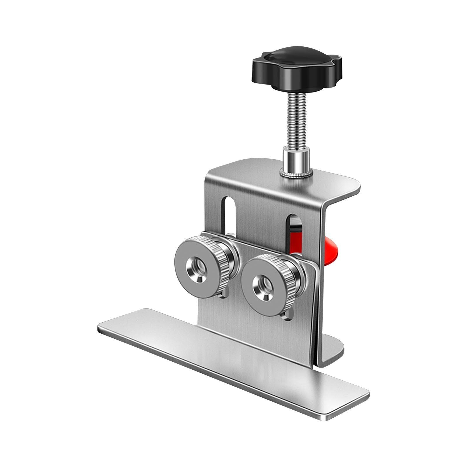 Photo 1 of Cabinet Door Installation Positioner Quick-Install Cabinet Door Installation Tool Adjustable Height Jig or Cabinets Hinges & Doors Aluminum Clamp Tool(COLOR:silver)