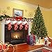 Bonnlo Upgraded Full 7.5 Feet Unlit Artificial Full 1450 Tips Branch Christmas Pine Tree with Sturdy Metal Legs