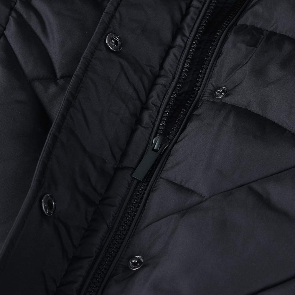 BINACL Women's Winter Warm Thicken Long Outwear Pockets Coat Parka Jacket XS-3XL