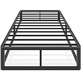 Firpeesy Upgrade Anti Bending and Round Corner Legs 10 inch Metal Twin XL Bed Frame 3500 LBS Heavy Steel Slats Support Platform Bed Frames No Box Spring Needed Platform Noise Free Easy Assembly