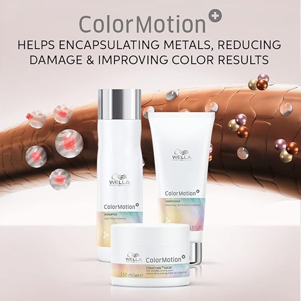 WELLA PROFESSIONALS COLORMOTION+ STRUCTURE+ BONDING MASK | INTENSE DEEP CONDITIONING TREATMENT | PRESERVES HAIR COLOR VIBRANCY | 5.07 FL OZ