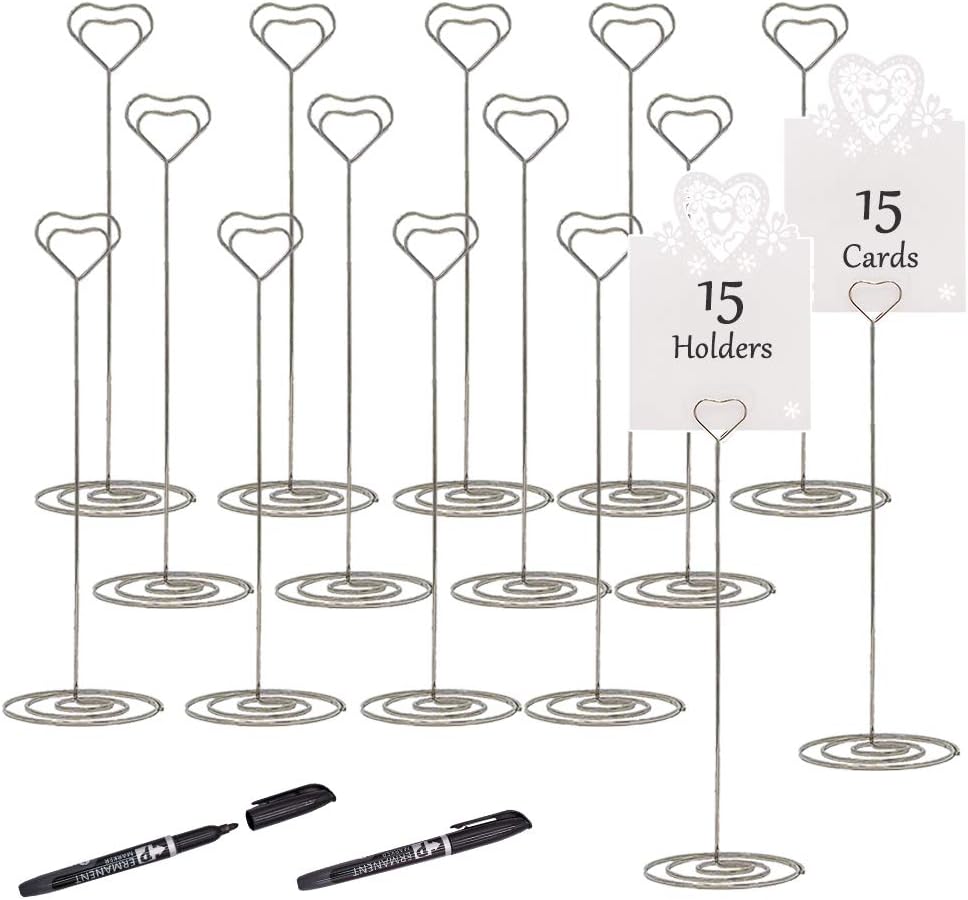 DailyTreasures 30 Pcs Wedding Table Decor,15 Pcs 8.7