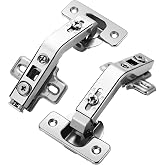 Chibery 2 Pack 1 Pairs 135&deg; Lazy Susan Hinge, Full Overlay Concealed for Corner Kitchen Cabinet Replacement Hardware, Cupboard Folded, Folden Door