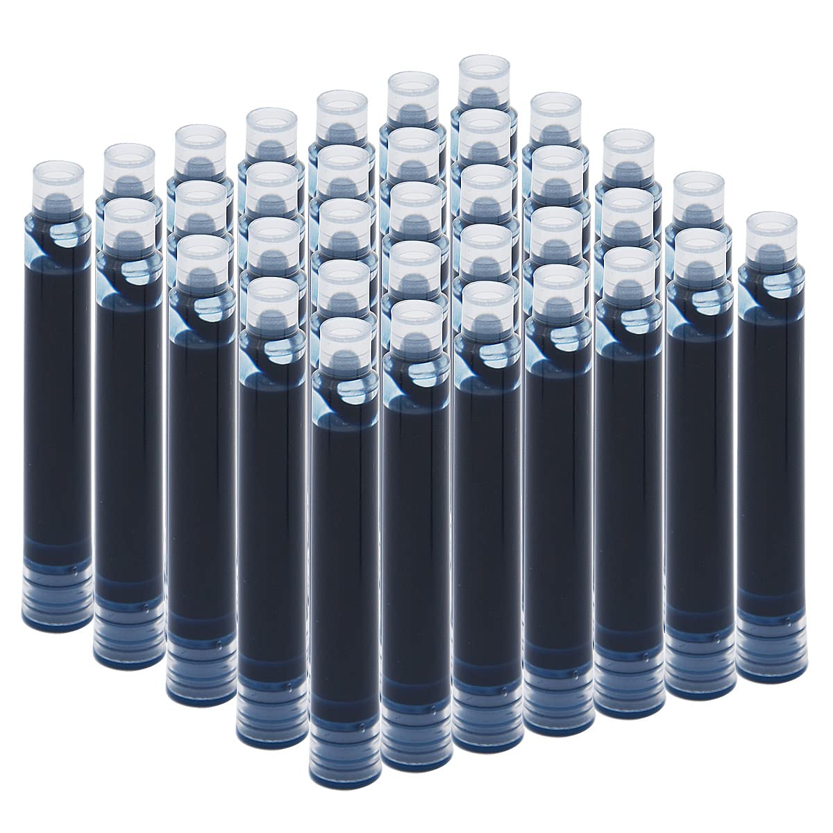 SIPLIV 35 PCS Ink Cartridges, 3.4 mm Bore Diameter Fountain Pen Calligraphy Pen Refill Ink Cartridges - 7 Colors