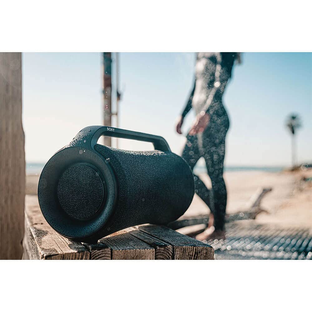 Sony SRS-XG500 X-Series Wireless Portable Bluetooth Boombox Party-Speaker with Big Powerful Sound, IP66 Water-resistant and Dustproof, 30 Hour-Battery, LED Ring Lighting for Home and Outdoor