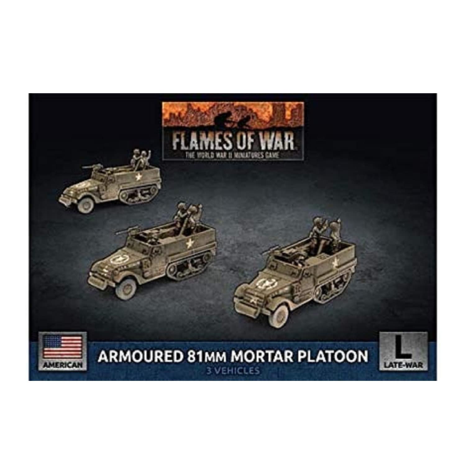Flames of War: Late War: United States: M4 81mm Armored Mortar Platoon (UBX78)