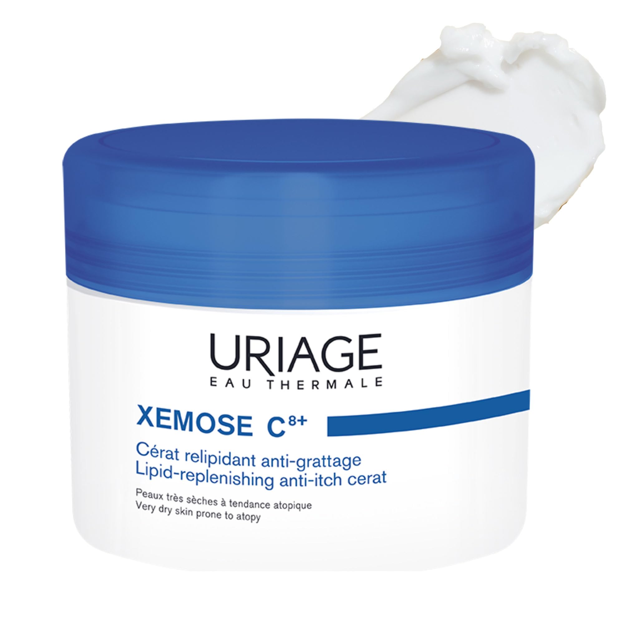 Uriage Xemose Anti-Irritation Cerat for Extra Dry Skin Prone to Atopic Eczema - Shea Butter 25% - Melting Extra-Rich Cerat, Soothes Itching Sensations, Deeply Nourishes - Face & Body - Fragrance-Free