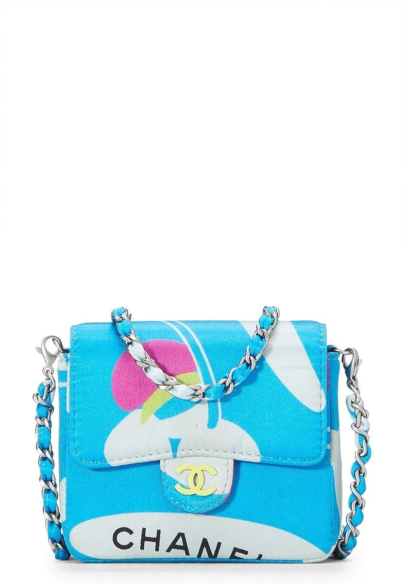 chanel blue handbag