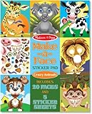 Misc. Make-a-Face Sticker Pad - Crazy Animals Book