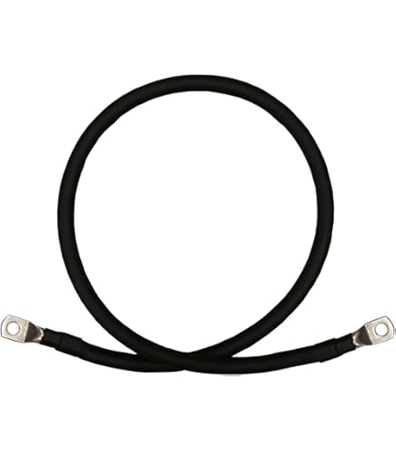 Apeixoto 2 AWG 2 Gauges Red Black Pure Copper Battery Inverter Cables 3FT Battery Inverter Cables With 5/16 Inch Lugs On Both End For Solar, RV - View #9