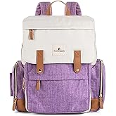 Ramhorn Diaper Bag Multifunction Travel Backpacks for Mom with Insulated Pockets and Laptop Compartment, purple