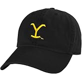Popfunk Yellowstone Y Dad Hat - The U18 Relaxed-Fit Cap - Unisex, Black