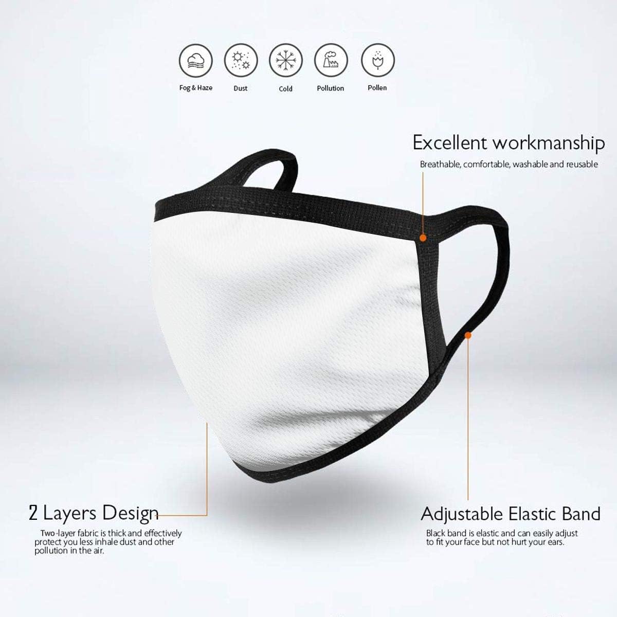 Download Amazon Com Jdeyh Face Cover Mouth Decorative Mask Wave Hokusai Pattern Japanese Ukiyoe Themed Oriental Sketch Style Ocean Navy Beige 4536 Clothing PSD Mockup Templates