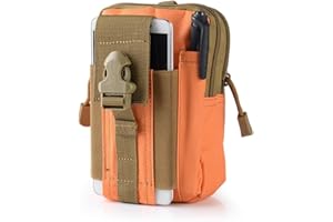 Tactical Waist Bag Tactical Pouches Men's Belt Bags Wrist Arm Bag Tool Chest Bags Universal Mobile Phone for Outdoor Travel, 