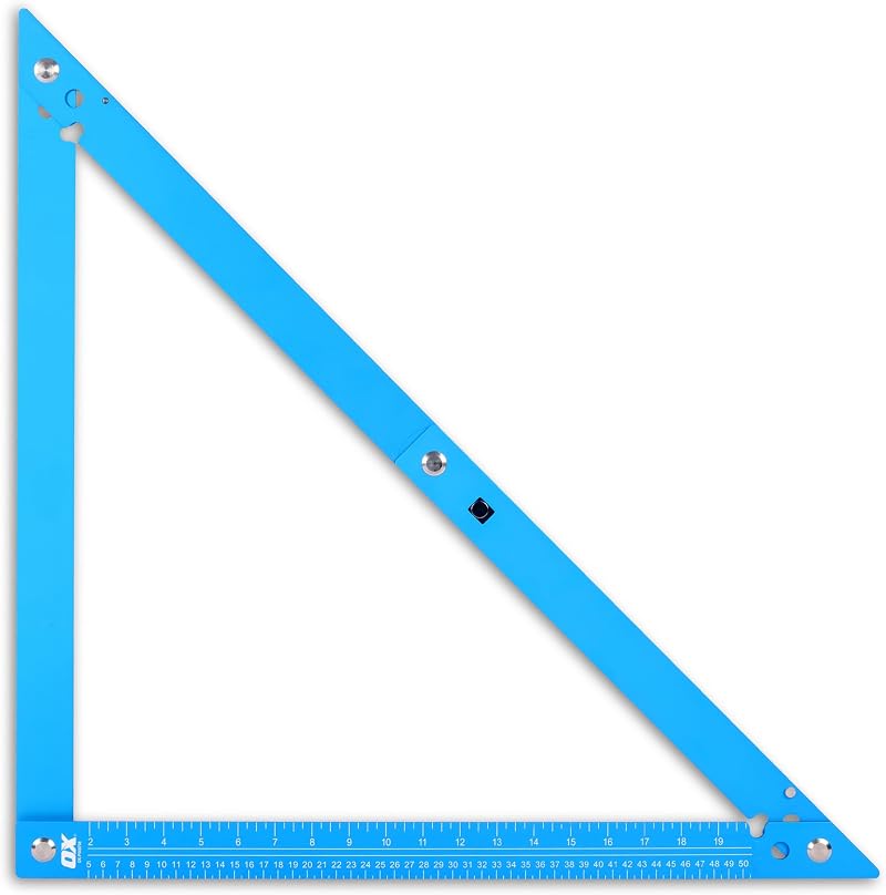 OX Tools 600mm Folding Square Aluminium Framing Square Carry Case