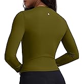YIPINK Women's Long Sleeve Workout Tops Running Athletic Yoga Shirts Quick Dry UPF 50+ Slim Fit