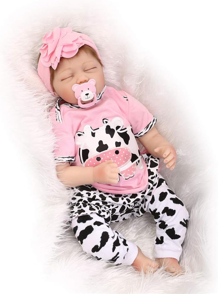 Prezzo HWBB Bambola del Bambino rinato Realizzato a Mano Bambola rinato Simulazione Completa Silicone Vinile 22 Pollici 55 Centimetri Baby Girl Sicurezza Testato per l'età 3 Offerte
