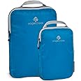 Eagle Creek Pack-It Specter Compression Packing Cubes for Travel S/M - 2 Durable, Lightweight, Water-Resistant Ripstop Fabric Suitcase Organizer Bags, Brilliant Blue