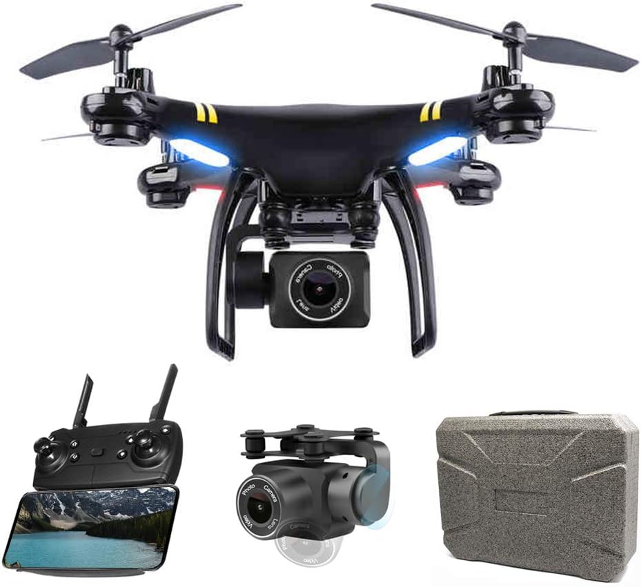 Global Drone GPS Drone FPV Drones with Camera for Adults Beginners 1080P HD Live Video, RC Quadcopter Helicopter with Adjustable Camera, Follow Me, Altitude Hold, Intelligent Auto Return Home