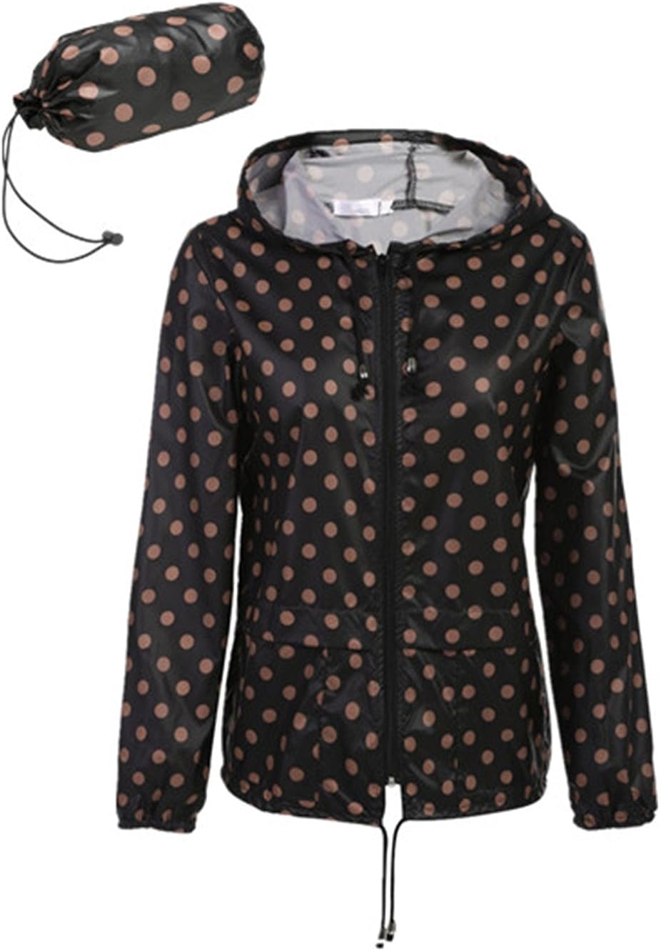 Regenjacke Damen Wasserdicht - Leichte Outdoorjacke Mit Kapuze - Für Wandern & Fahrrad