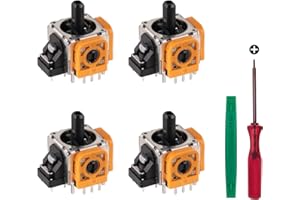 VEANIC 4pcs Joystick Replacement for PS4 Controller, Precision Accurate Thumbsticks Analog Part Stick Drift Fix Repair Kit for PS4 Xbox One Controllers