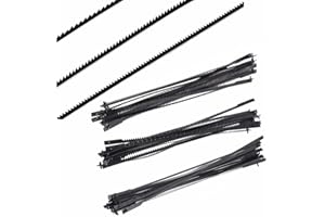 36Pcs 5 Inch Scroll Saw Blades Carbon Steel Pinned Scroll Saw Blades 10/15/18 Teeth Saw Blades Woodworking Tool Power Tool Ac