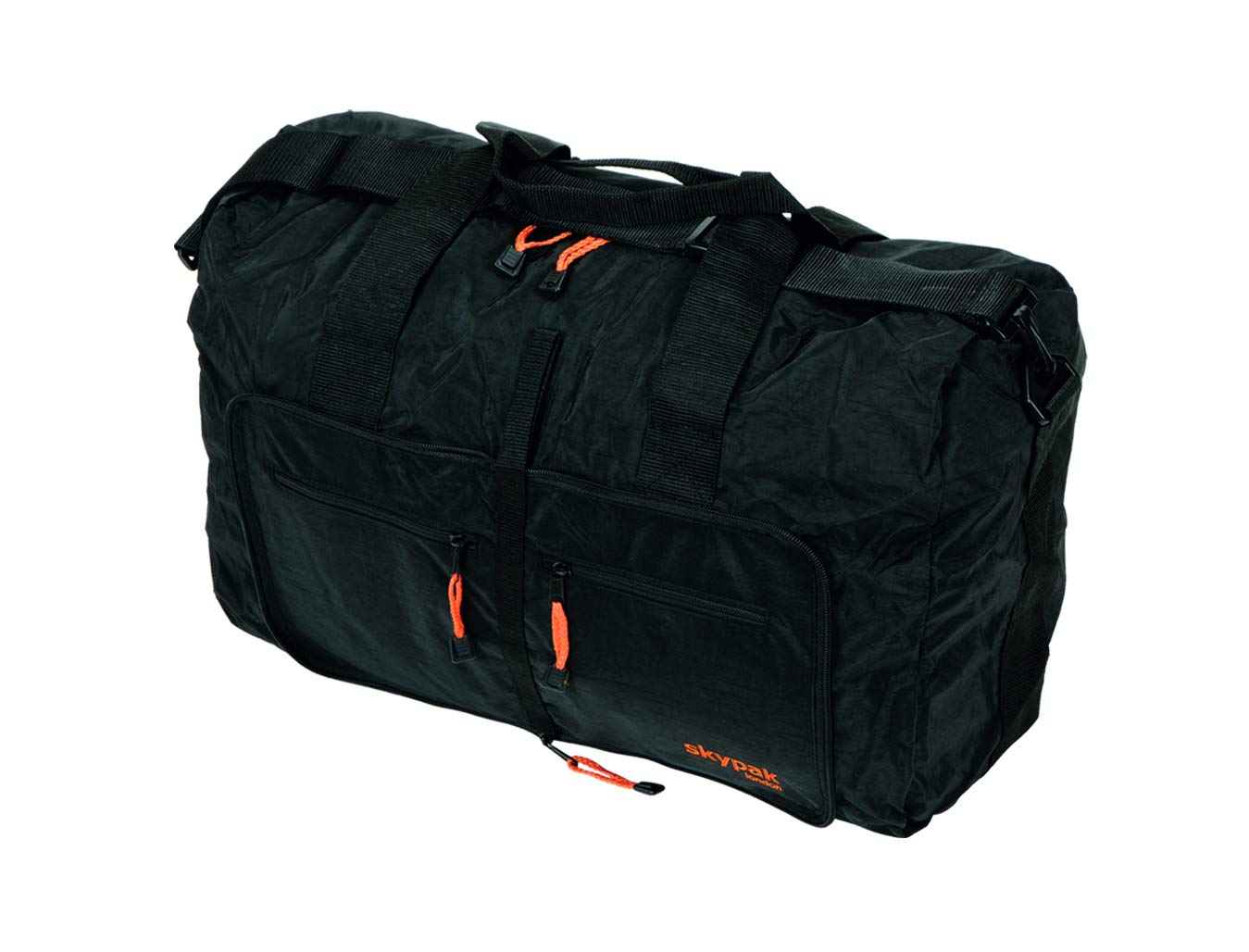 SKYPAK (02) 53CM ONBOARD SIZE FOLDING TRAVEL BAG IN BLACK