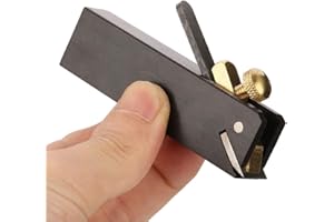 Jeanoko Wood Planer Hand Tool Ebony Mini DIY Cable Line Woodworking Plane Carpenter Wood Cutting Tool Mini Hand Planer for Woodworking
