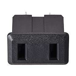uxcell Panel Mount Plug Adapter AC 250V 10A 2 Pins